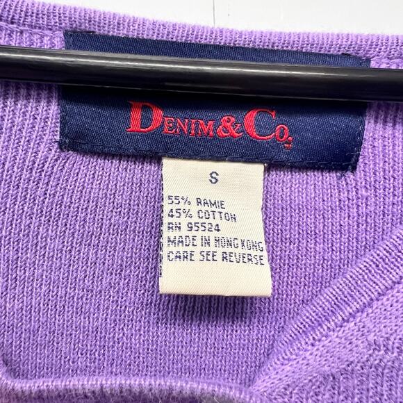 Denim & Co Small Sweater AAA3948 - Picture 2 of 5